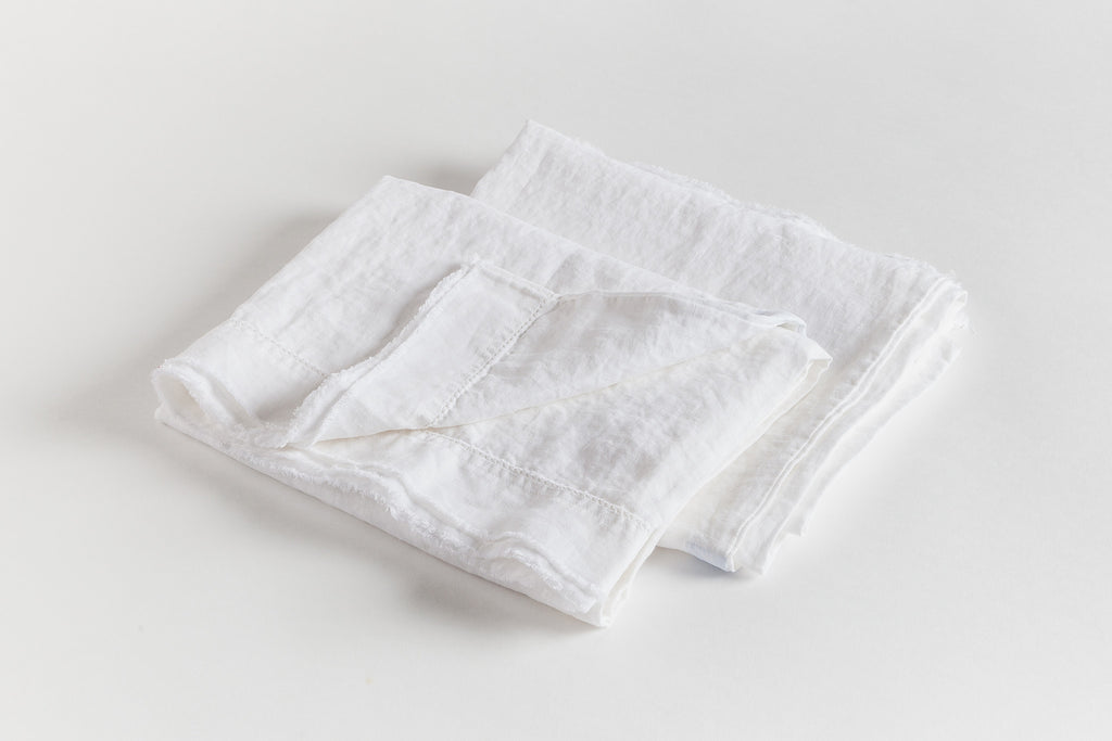 Soft Washed White Pillowcase