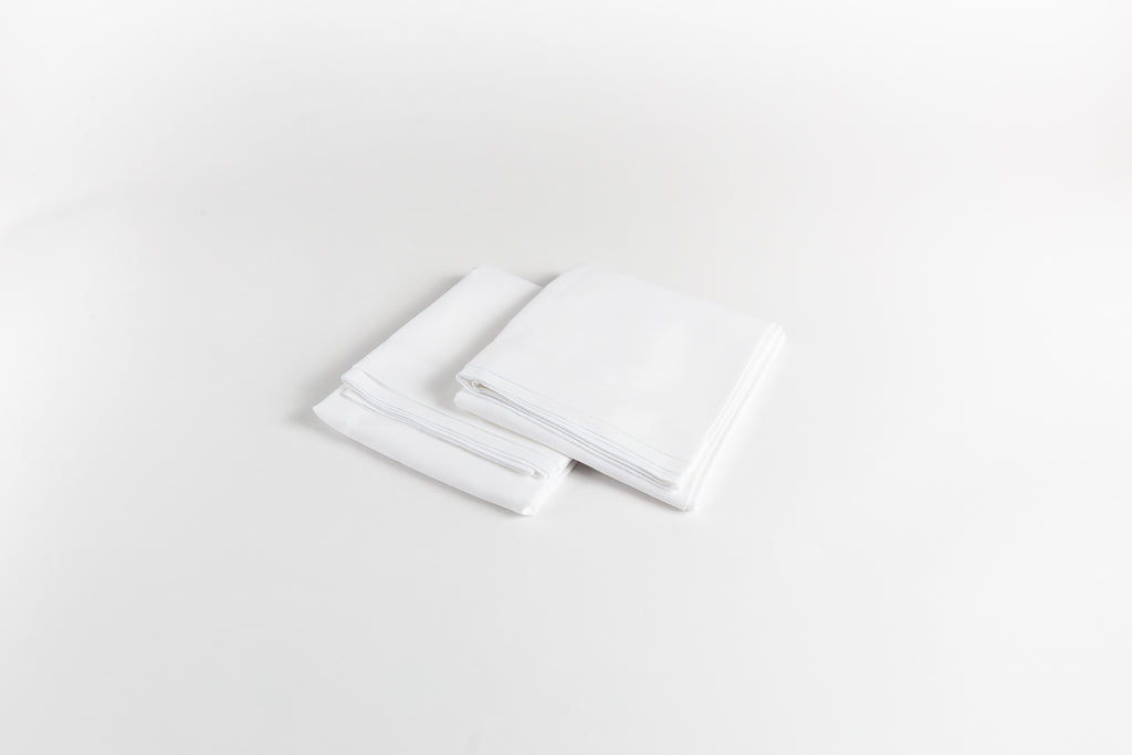 Cotton Sateen Pillowcases - Dove White