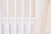 Pure Linen Crib Sheet in Peaceful Pink