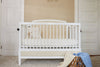 Pure Linen Crib Sheet in Calming Cream