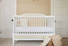 Pure Linen Crib Sheet in Fresh White