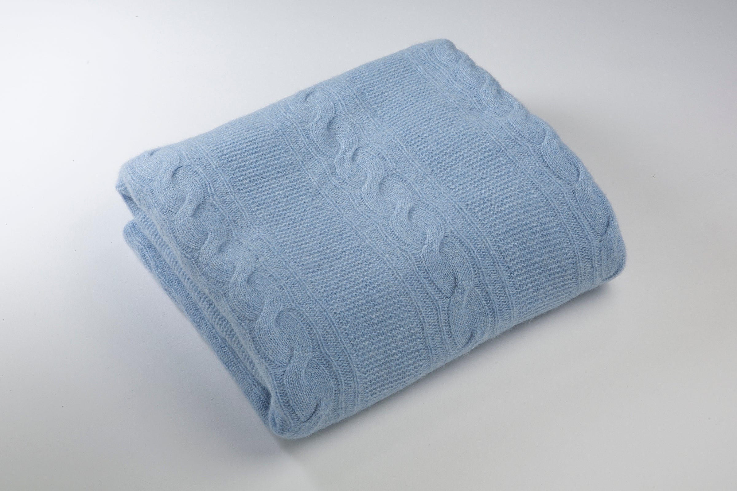 Blue sales cashmere throw