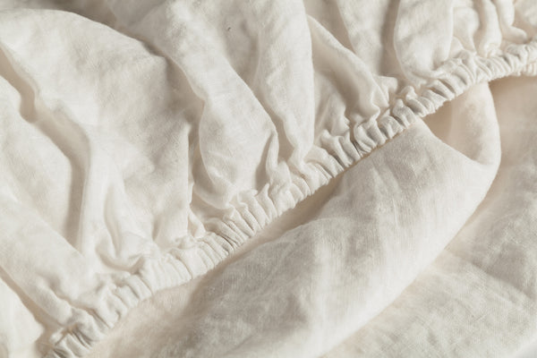 Calming Cream Fitted Sheet Detail