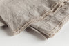 Pure Linen Flat Sheet Detail - Natural