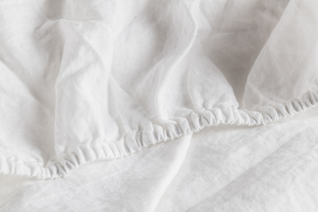 Fresh White Fitted Sheet Detail