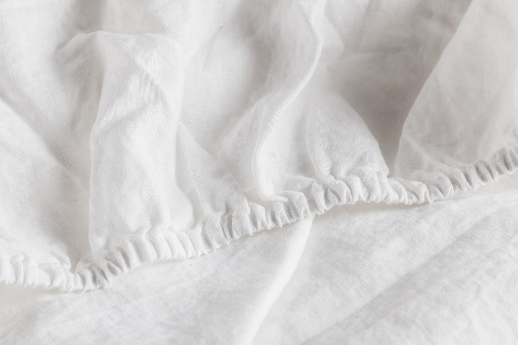 Fresh White Fitted Sheet Detail